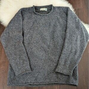 Ireland's Eye Knitwear Men's Roundstone Crewneck Sweater Lambswool Blend S Small